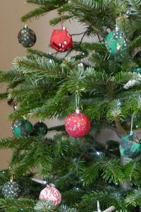 christmas tree with decorations